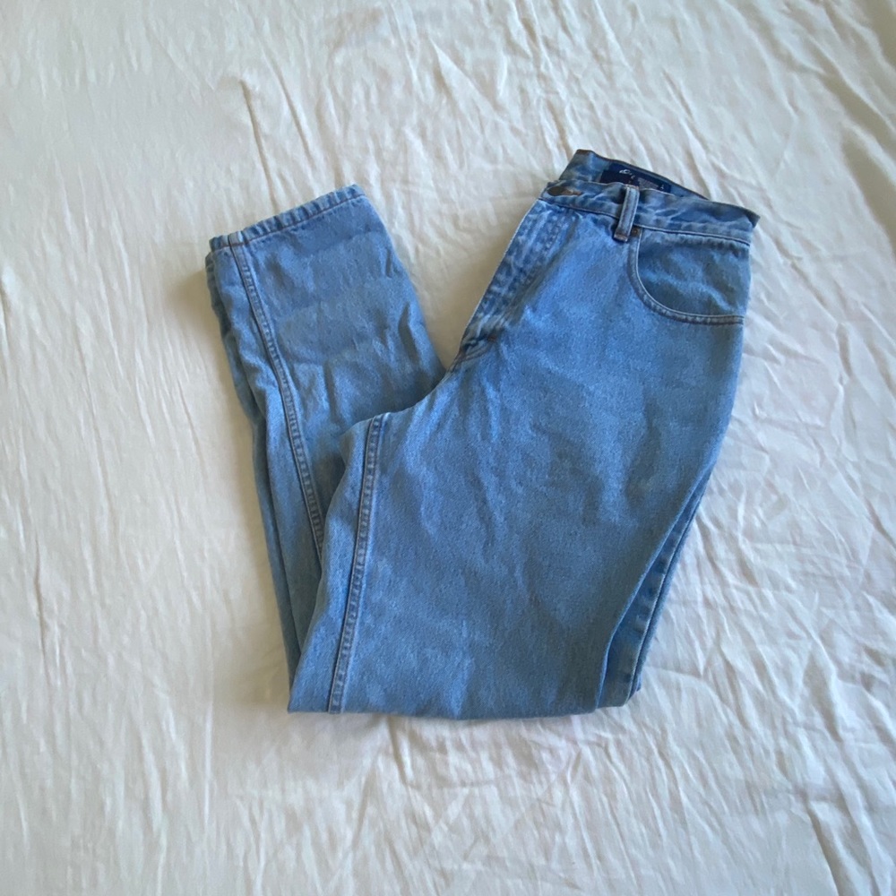 VTG Eddie Bauer Light Wash High Waist Mom Jeans